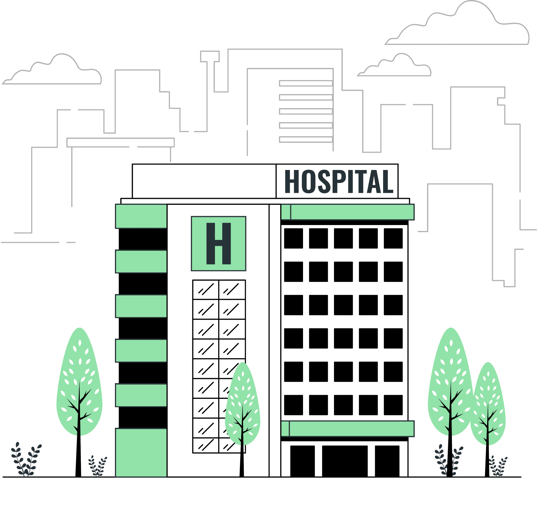 Hospital and clinic partner network for families